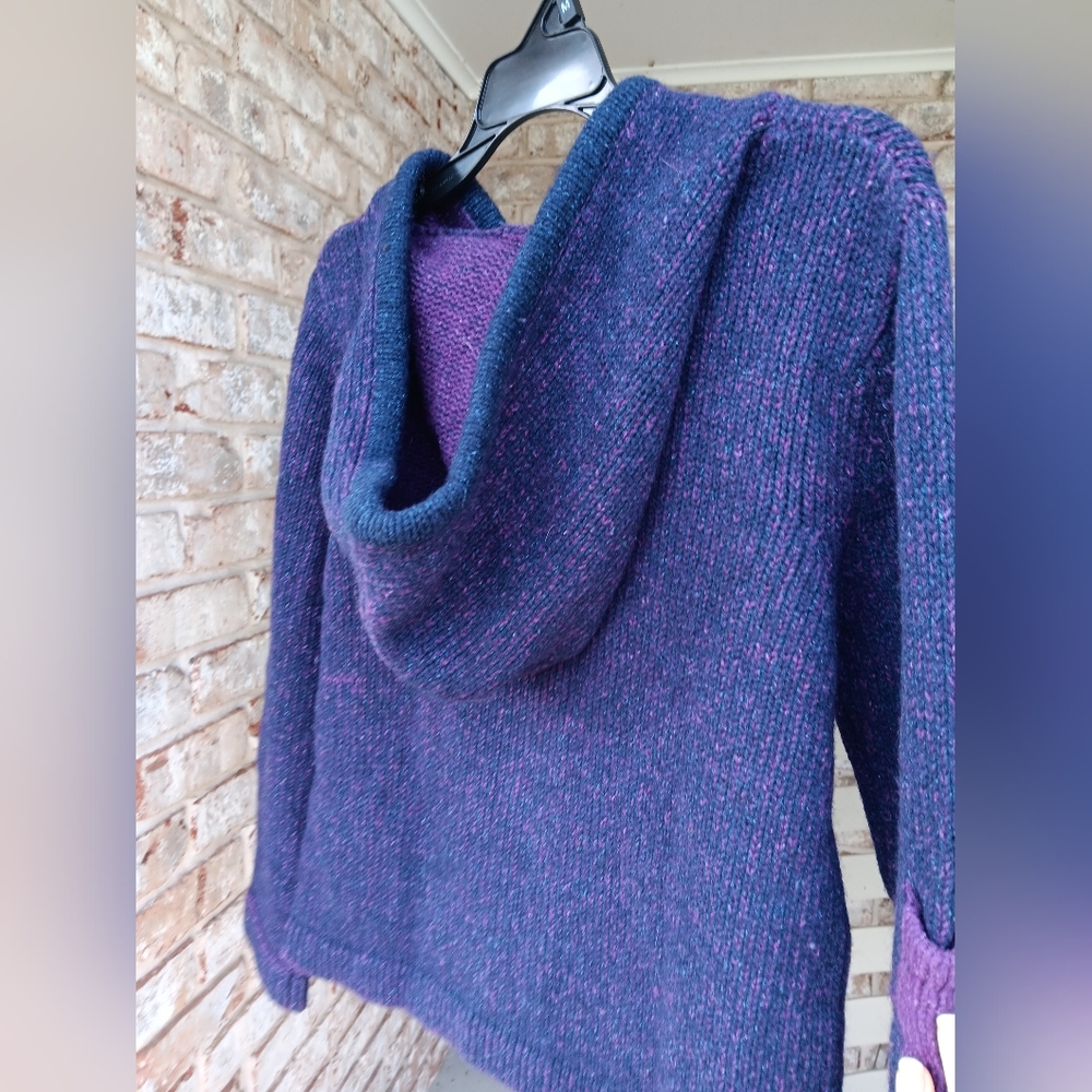 Nua Wool & Silk Blend Hooded Zip-up - Picture 6 of 8